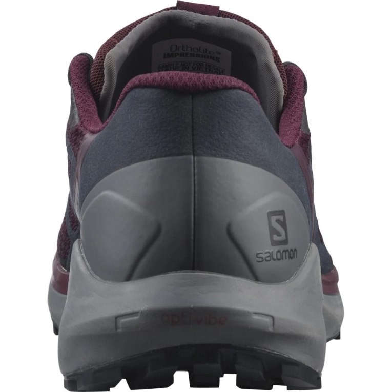 Salomon Sense Ride 4 Women's Trail Running Shoes Burgundy / Dark Grey | 389-XYTRVU