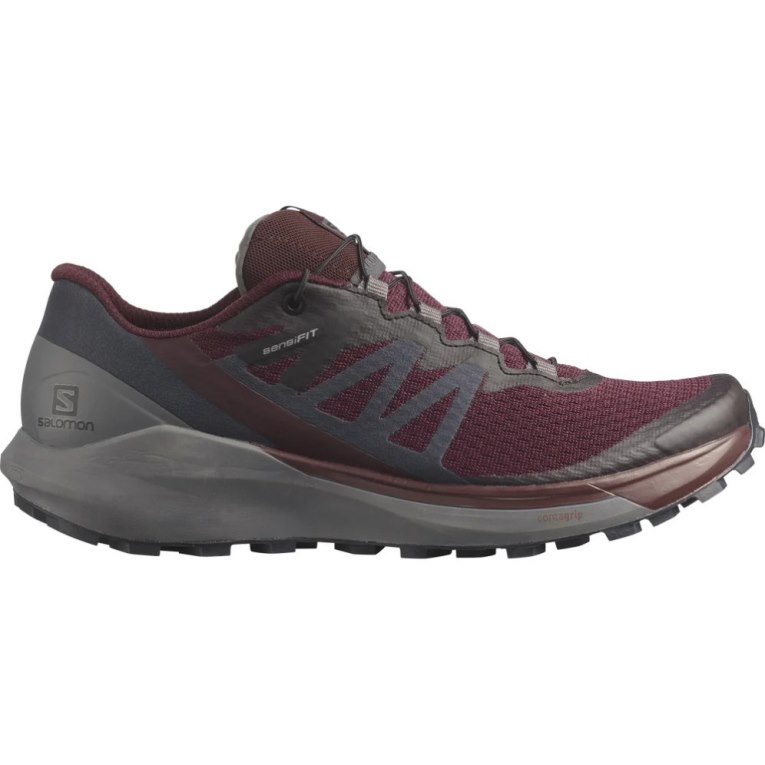 Salomon Sense Ride 4 Women\'s Trail Running Shoes Burgundy / Dark Grey | 389-XYTRVU