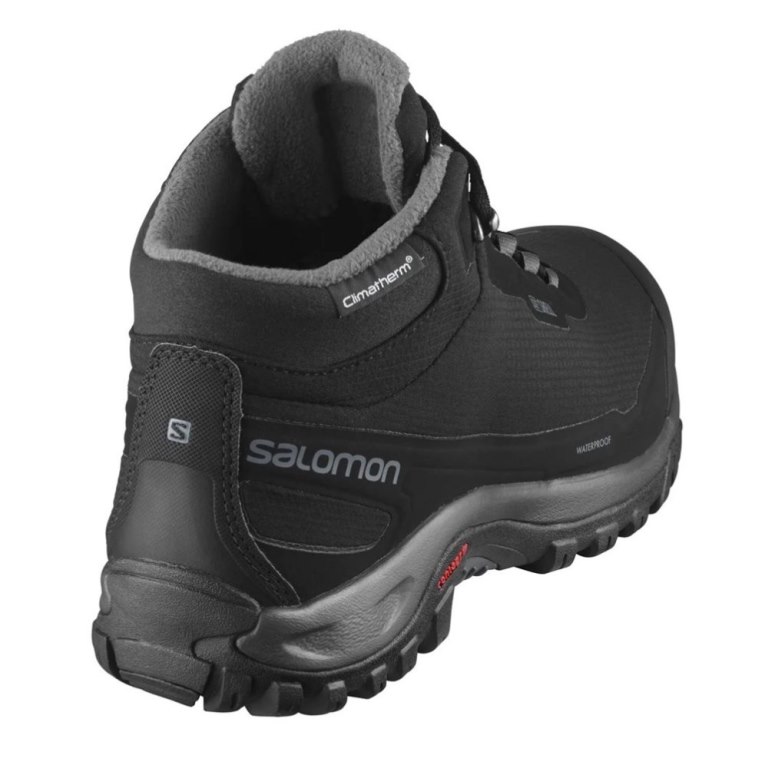 Salomon Shelter CSWP Men's Winter Boots Black | 671-DCLXQP