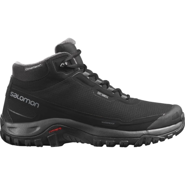 Salomon Shelter CSWP Men\'s Winter Boots Black | 671-DCLXQP