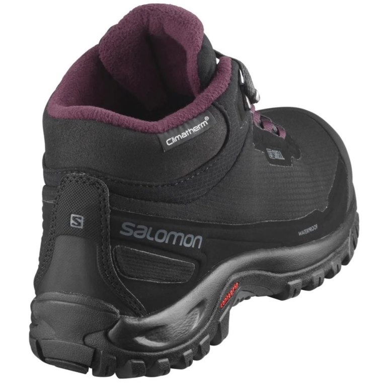 Salomon Shelter CSWP Women's Winter Boots Black | 851-LZVSEQ