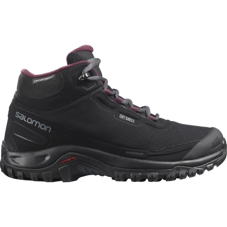 Salomon Shelter CSWP Women\'s Winter Boots Black | 851-LZVSEQ