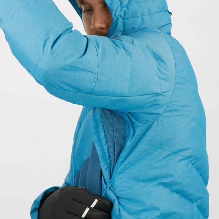 Salomon Snowshelter Insulated Men's Ski Jackets Turquoise | 713-VBFKCJ