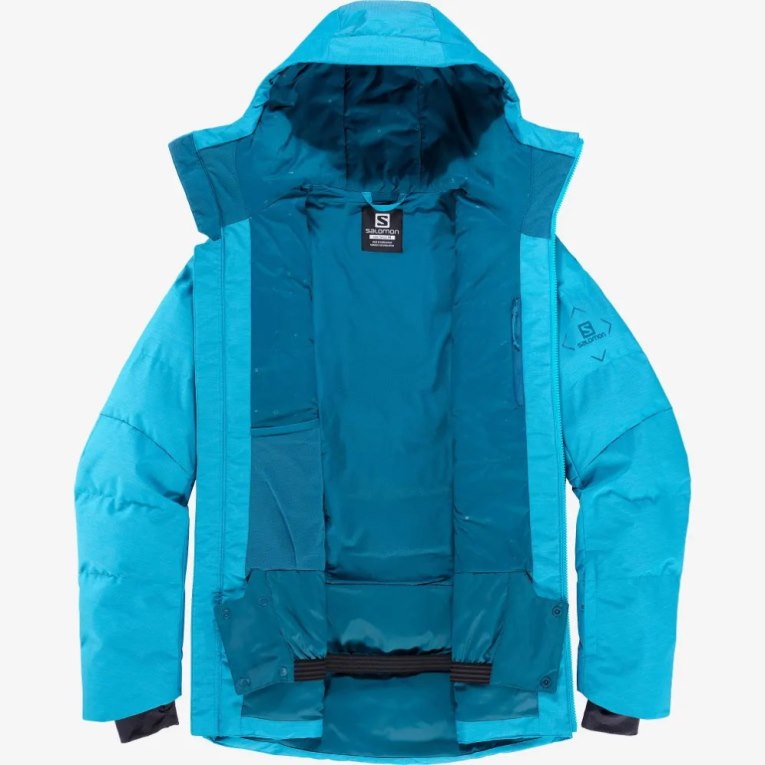 Salomon Snowshelter Insulated Men's Ski Jackets Turquoise | 713-VBFKCJ