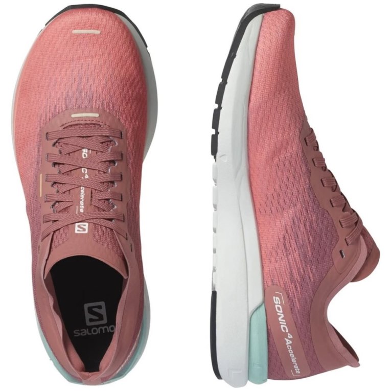 Salomon Sonic 4 Accelerate Women's Running Shoes Coral | 587-FJSEPA