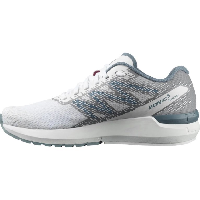 Salomon Sonic 5 Balance Men's Running Shoes White / Grey | 826-RJPUXZ