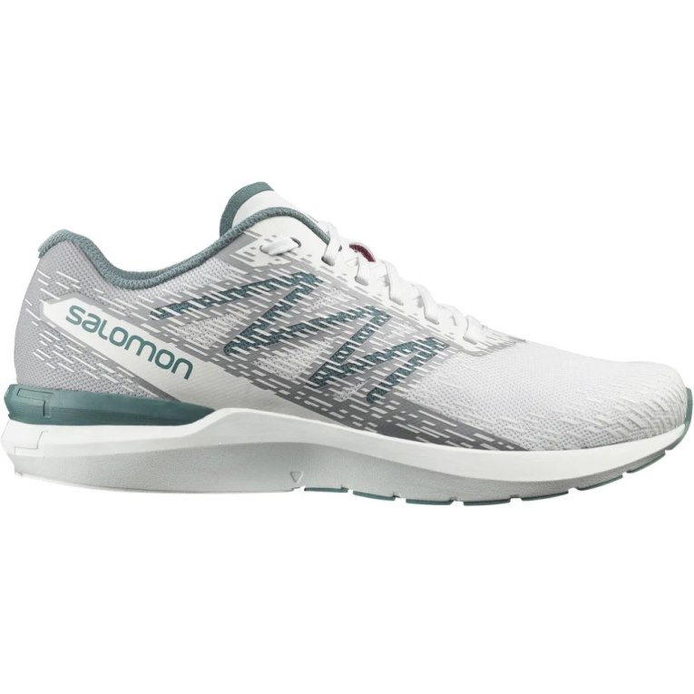 Salomon Sonic 5 Balance Men\'s Running Shoes White / Grey | 826-RJPUXZ