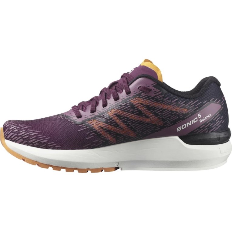 Salomon Sonic 5 Balance Women's Running Shoes Burgundy | 569-IYSCUN