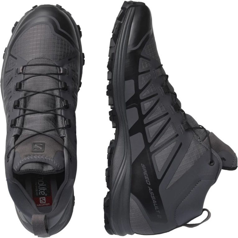 Salomon Speed Assault 2 Men's Tactical Boots Black | 571-VBHKAL