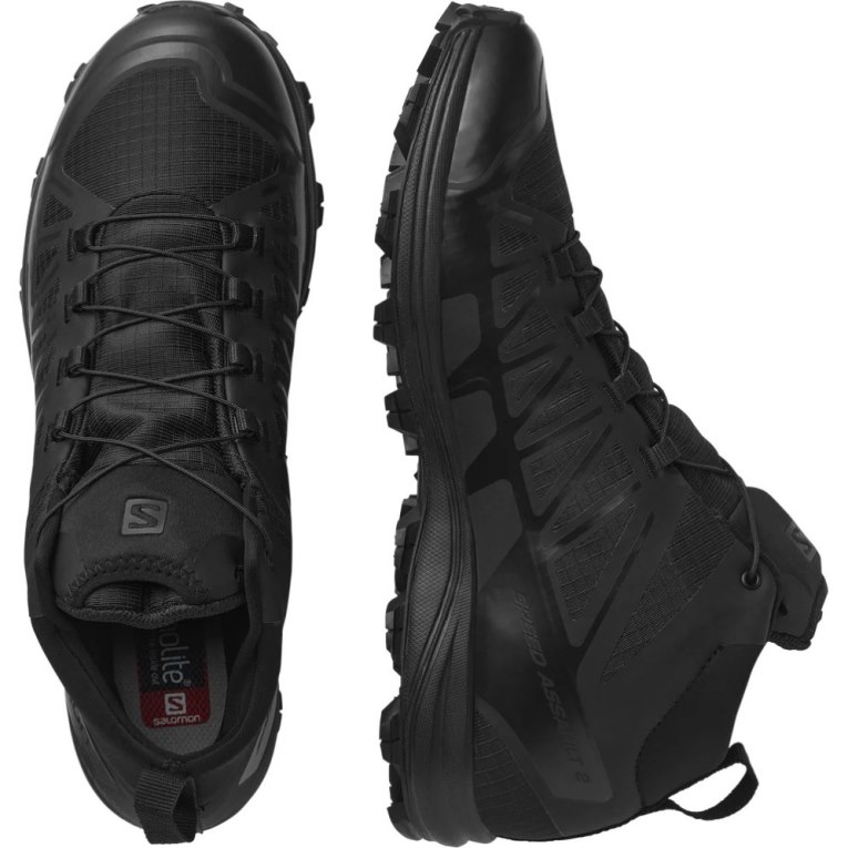 Salomon Speed Assault 2 Men's Tactical Boots Black | 612-APBNVZ