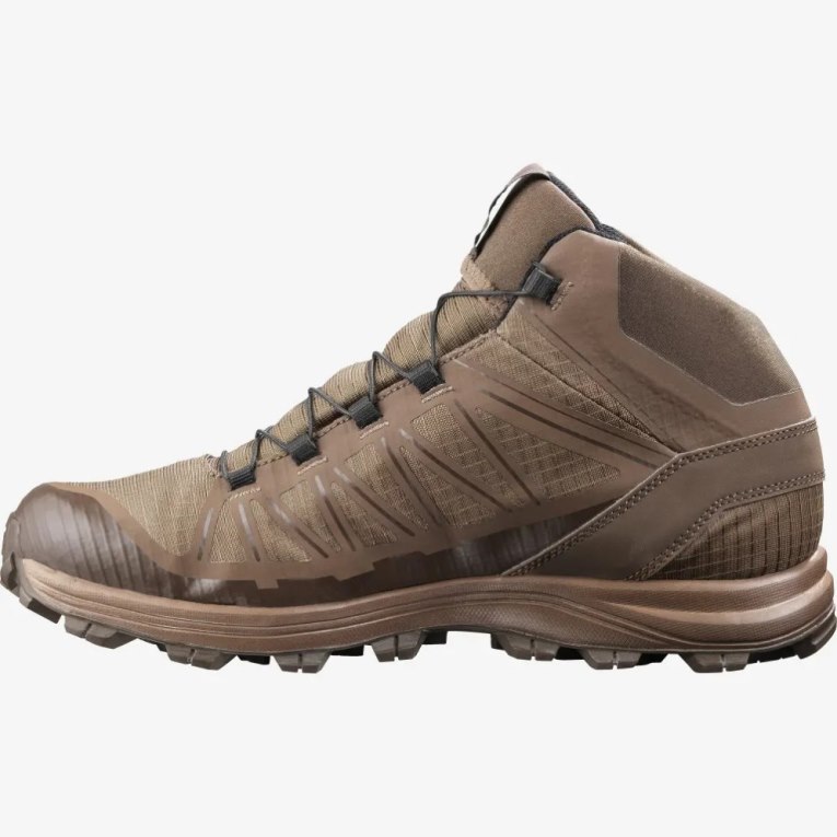 Salomon Speed Assault Men's Tactical Boots Brown | 318-YAHCUD