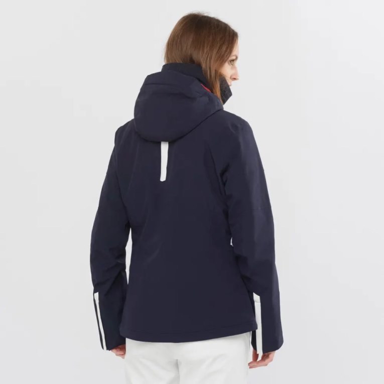 Salomon Speed Women's Insulated Jackets Navy | 025-IKBHGW