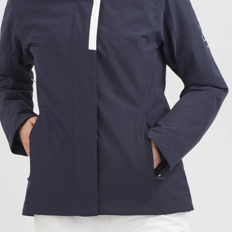 Salomon Speed Women's Insulated Jackets Navy | 025-IKBHGW