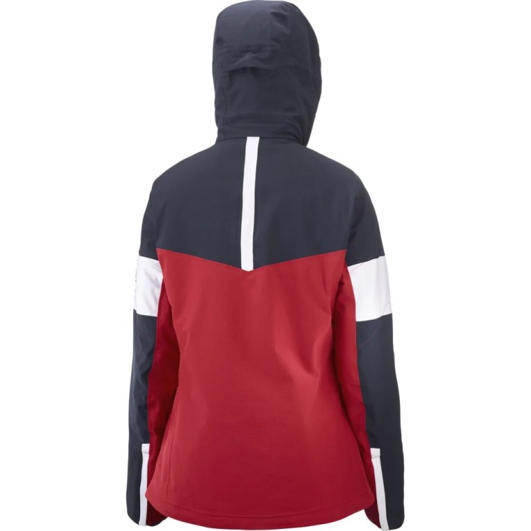 Salomon Speed Women's Insulated Jackets Red / Navy | 168-RFMEZS