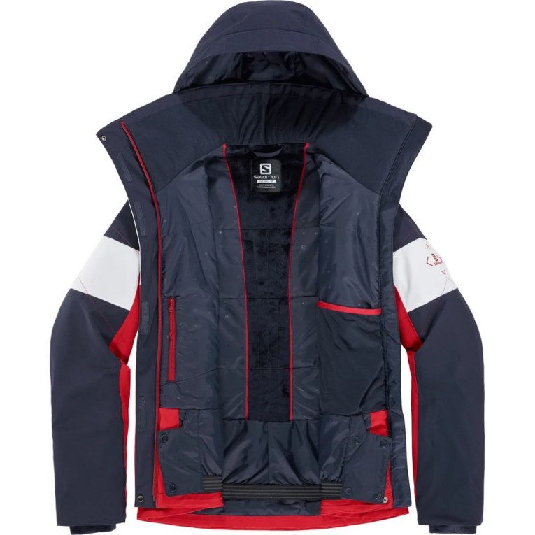 Salomon Speed Women's Insulated Jackets Red / Navy | 168-RFMEZS