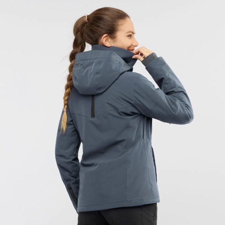 Salomon Speed Women's Insulated Jackets Navy | 239-QMISXF