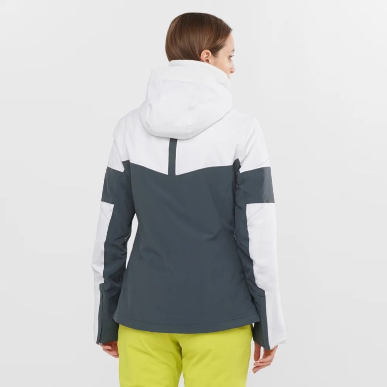 Salomon Speed Women's Insulated Jackets White / Black | 375-THKOAX