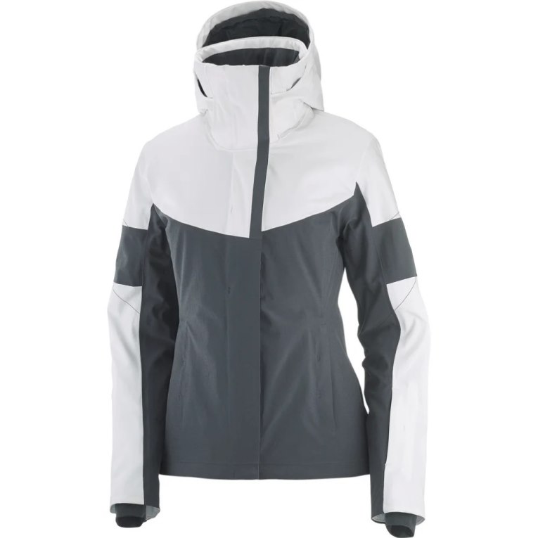 Salomon Speed Women's Insulated Jackets White / Black | 375-THKOAX