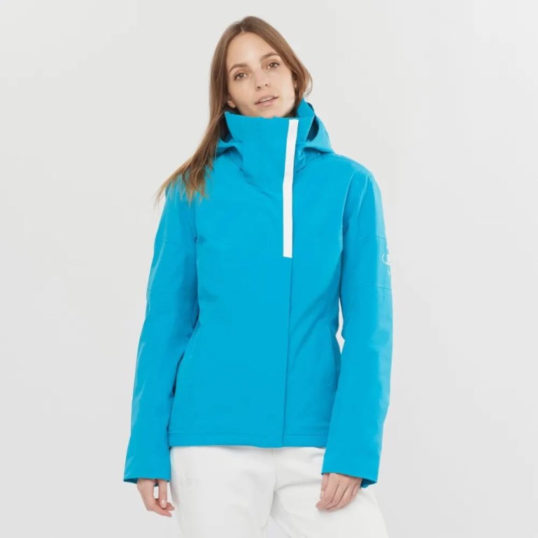 Salomon Speed Women\'s Insulated Jackets Turquoise | 426-FKPUZW