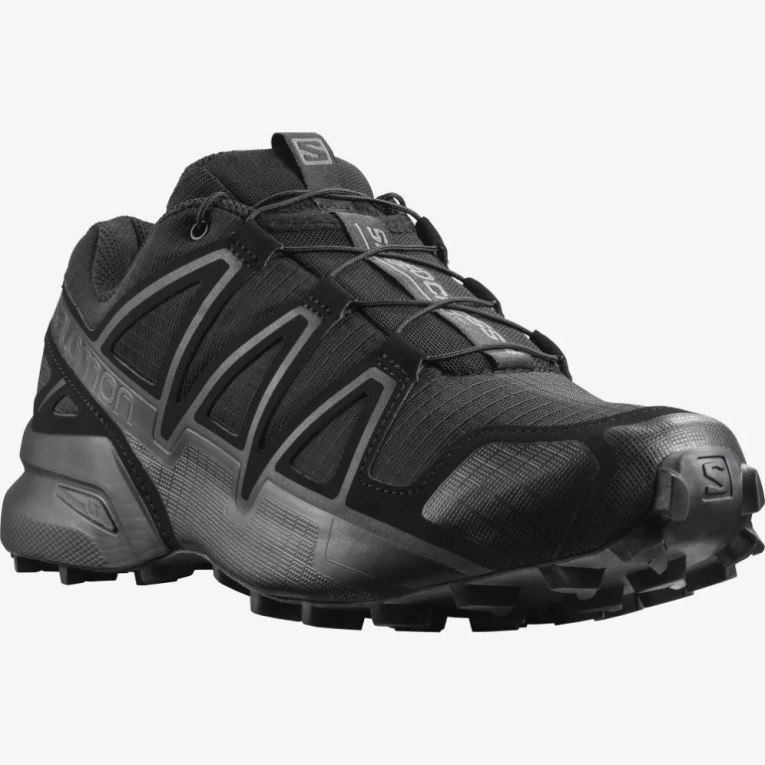 Salomon Speedcross 4 Wide Forces Men's Tactical Boots Black | 284-FPJMBV