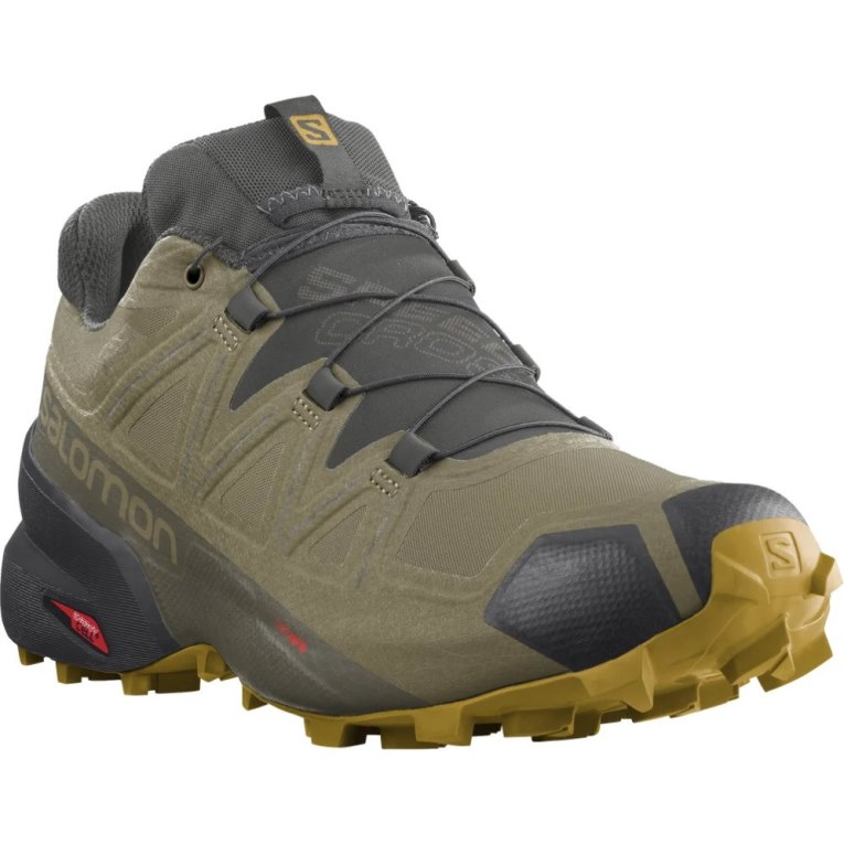 Salomon Speedcross 5 GTX Men's Trail Running Shoes Olive | 849-YNGXDJ