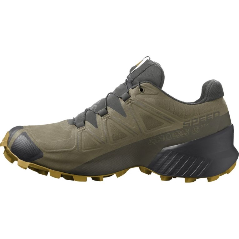 Salomon Speedcross 5 GTX Men's Trail Running Shoes Olive | 849-YNGXDJ