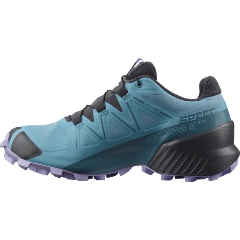 Salomon Speedcross 5 GTX Women's Trail Running Shoes Turquoise | 045-RDNZFX