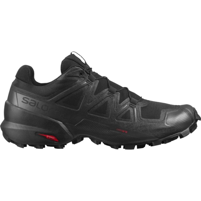 Salomon Speedcross 5 Men\'s Trail Running Shoes Black | 562-NEFQLM