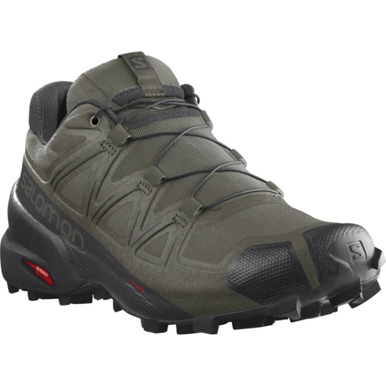 Salomon Speedcross 5 Men's Trail Running Shoes Olive | 762-OERMGJ