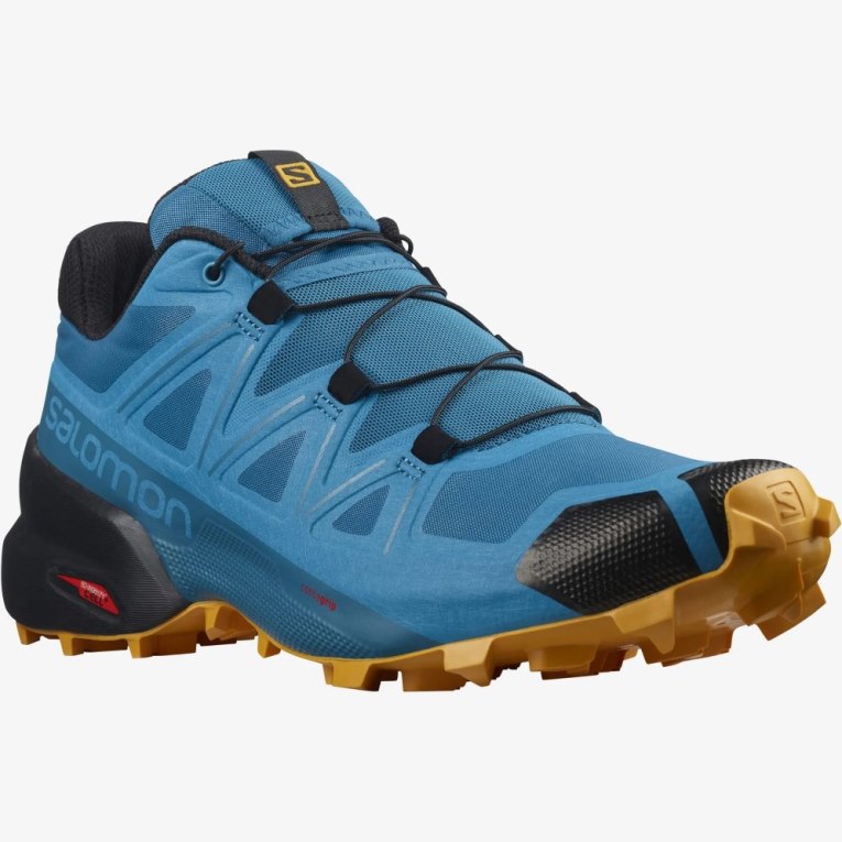 Salomon Speedcross 5 Men's Trail Running Shoes Blue | 903-IBJARV