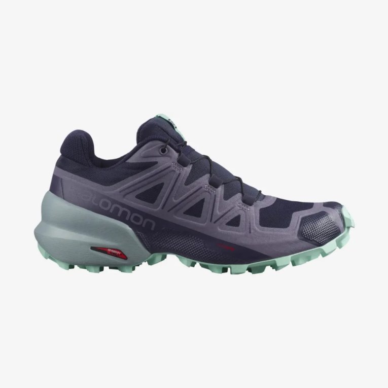 Salomon Speedcross 5 Women\'s Trail Running Shoes Navy / Purple | 032-EZFDOK