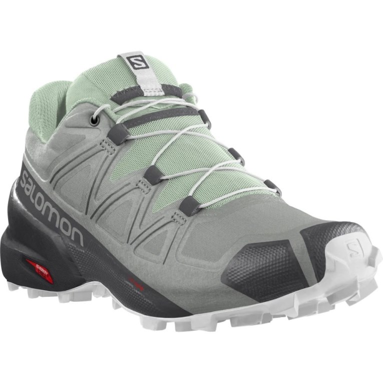 Salomon Speedcross 5 Women's Trail Running Shoes Grey / Mint | 169-LHXKIM