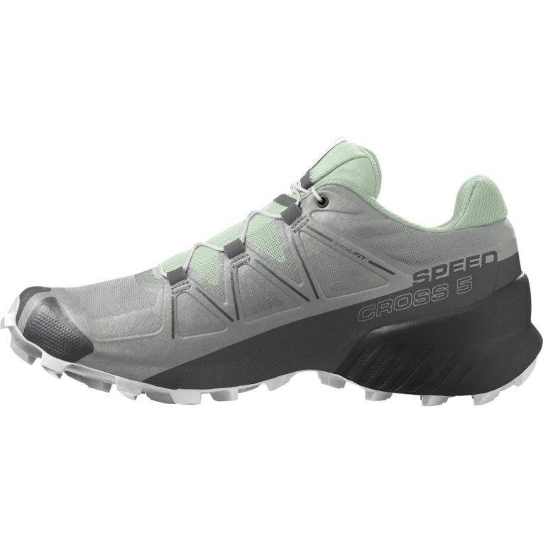 Salomon Speedcross 5 Women's Trail Running Shoes Grey / Mint | 169-LHXKIM