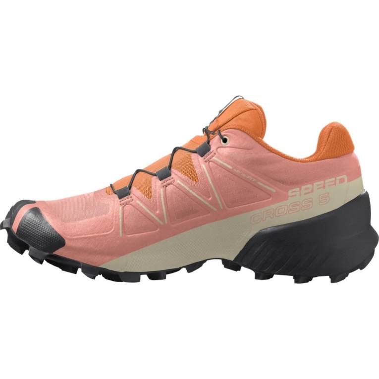 Salomon Speedcross 5 Women's Trail Running Shoes Pink / Orange | 261-AZFVLT