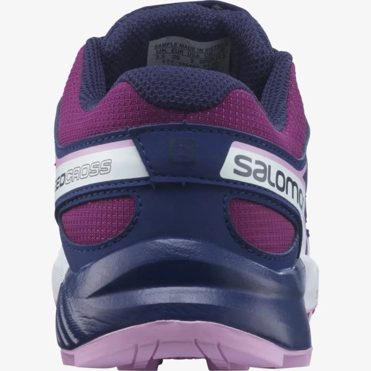 Salomon Speedcross Kids' Hiking Shoes Fuchsia / Navy | 142-CTEGKI