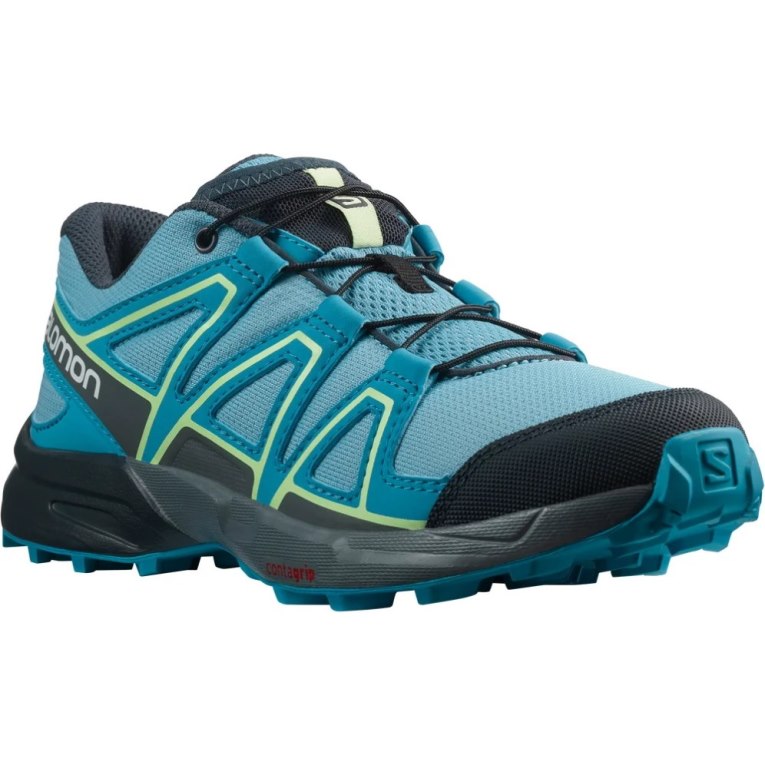 Salomon Speedcross Kids' Hiking Shoes Turquoise | 357-UIYJQF