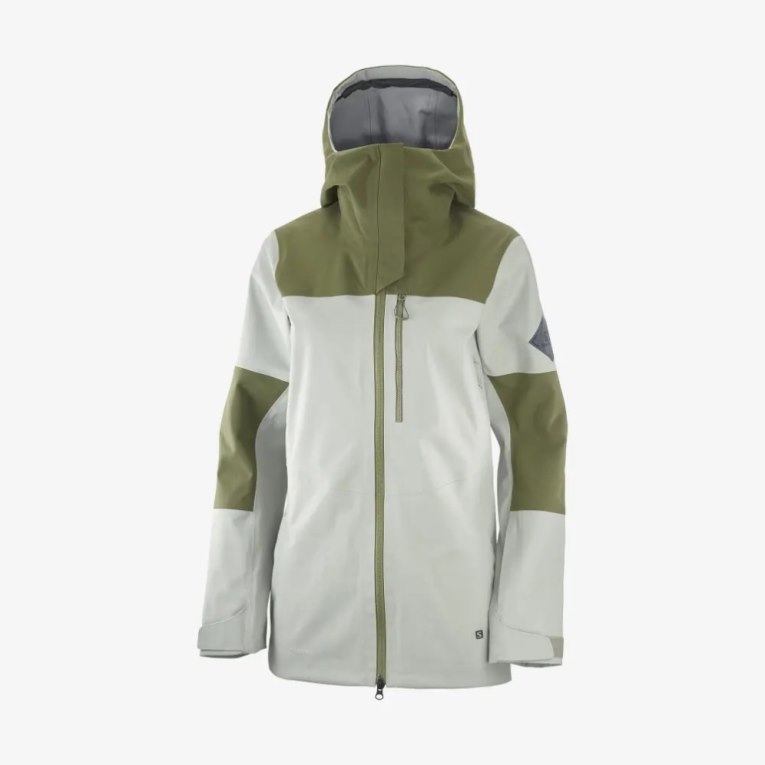 Salomon Stance 3L Women's Ski Jackets Mint / Olive | 436-FVPXZG