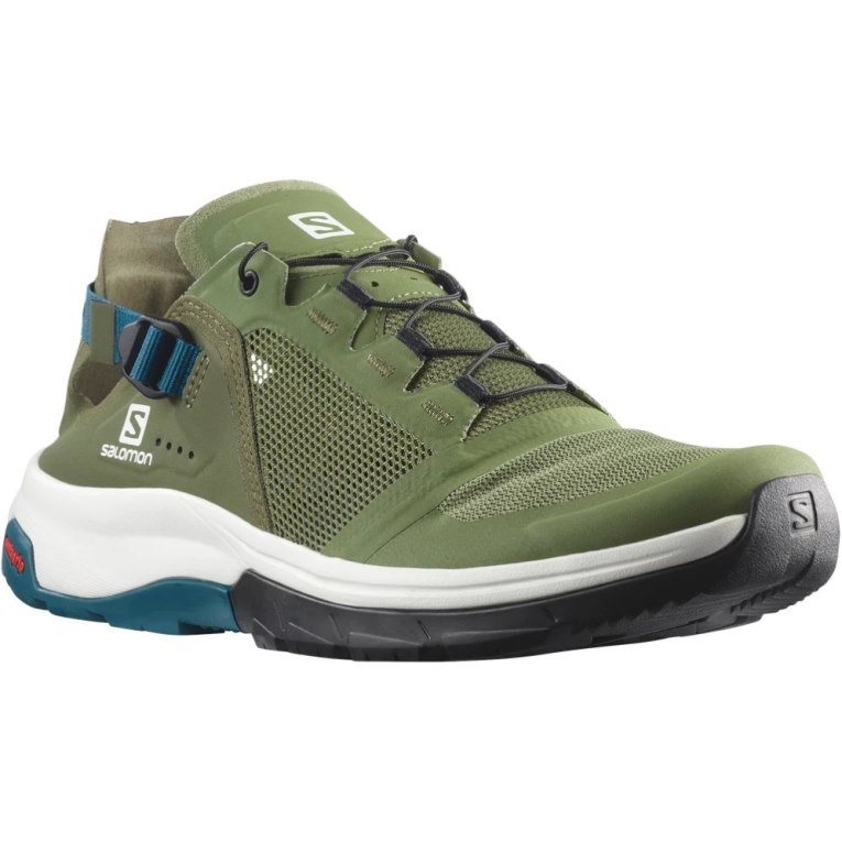 Salomon Tech Amphib 4 Men's Hiking Shoes Olive | 347-EBOHST