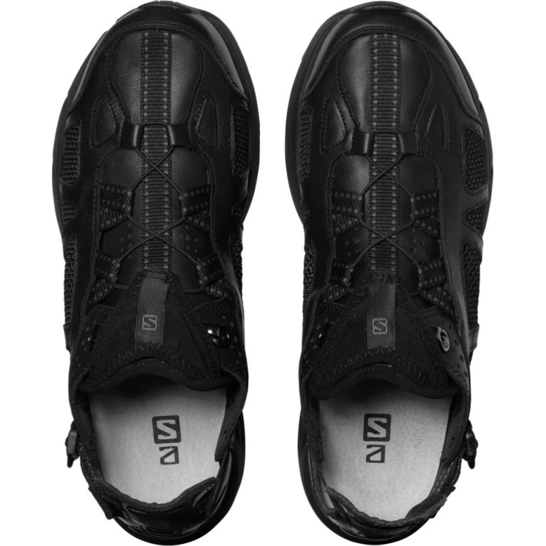 Salomon Techsonic Leather Advanced Men's Sneakers Black | 283-OVUSGE