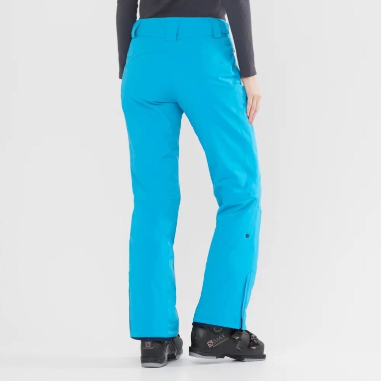 Salomon The Brilliant Women's Ski Pants Turquoise | 395-DAKNYB