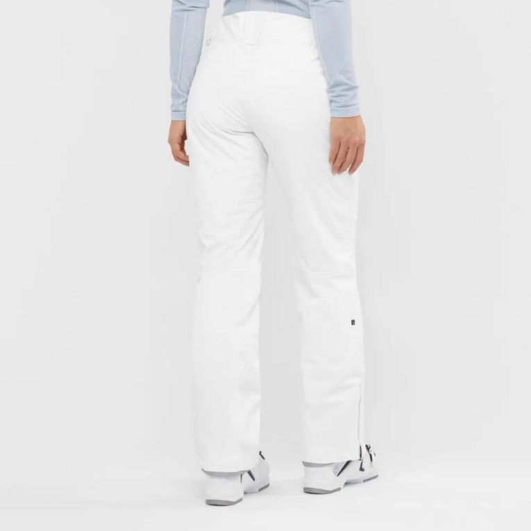 Salomon The Brilliant Women's Ski Pants White | 435-OSHYIQ