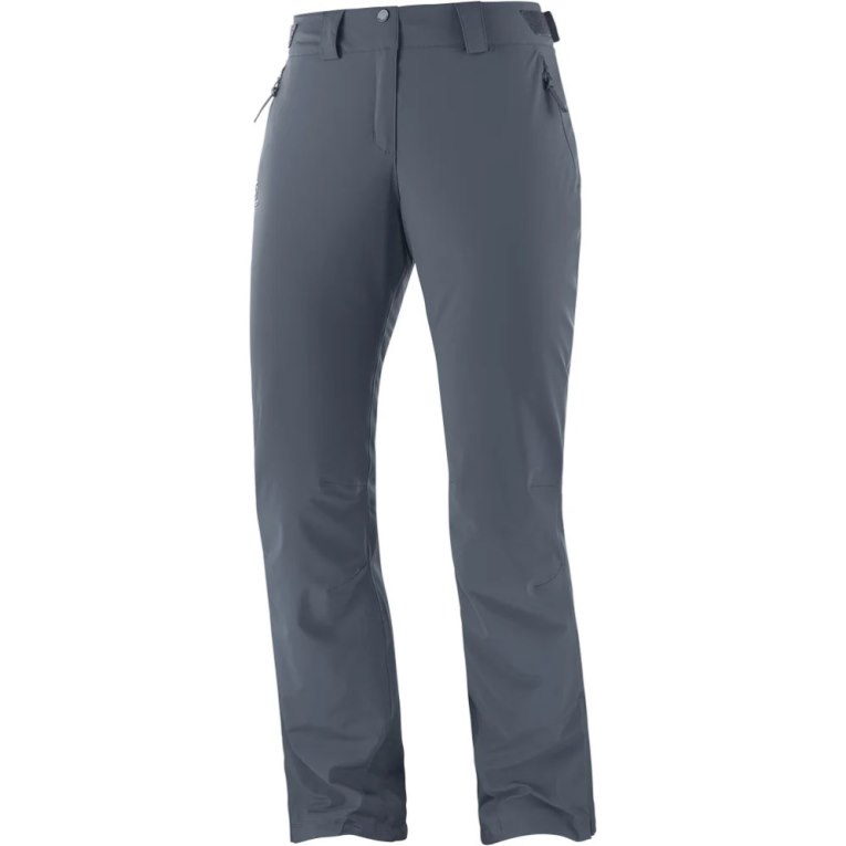 Salomon The Brilliant Women's Ski Pants Dark Grey | 543-MQOJXL