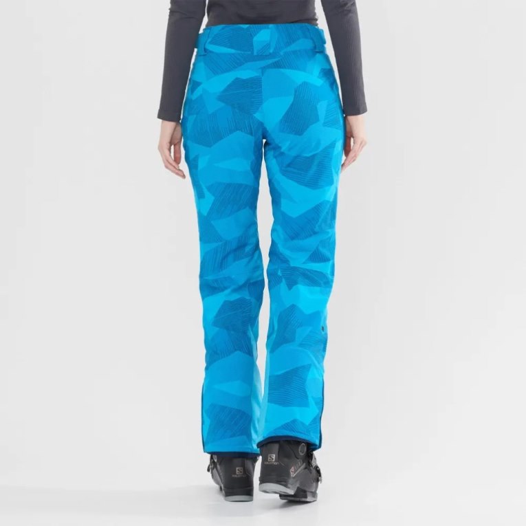 Salomon The Brilliant Women's Ski Pants Turquoise | 794-TWSRVE