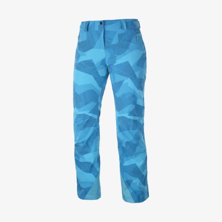 Salomon The Brilliant Women's Ski Pants Turquoise | 794-TWSRVE