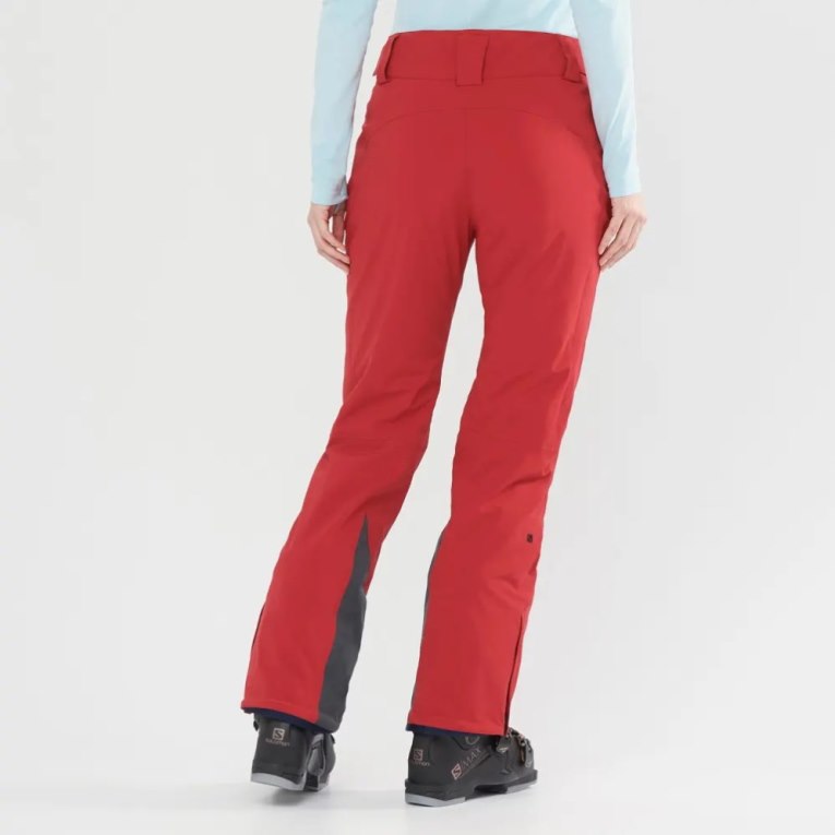 Salomon The Brilliant Women's Ski Pants Red | 841-VPGMIS