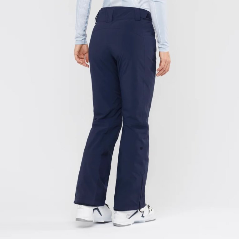 Salomon The Brilliant Women's Ski Pants Navy | 926-JTXUGD