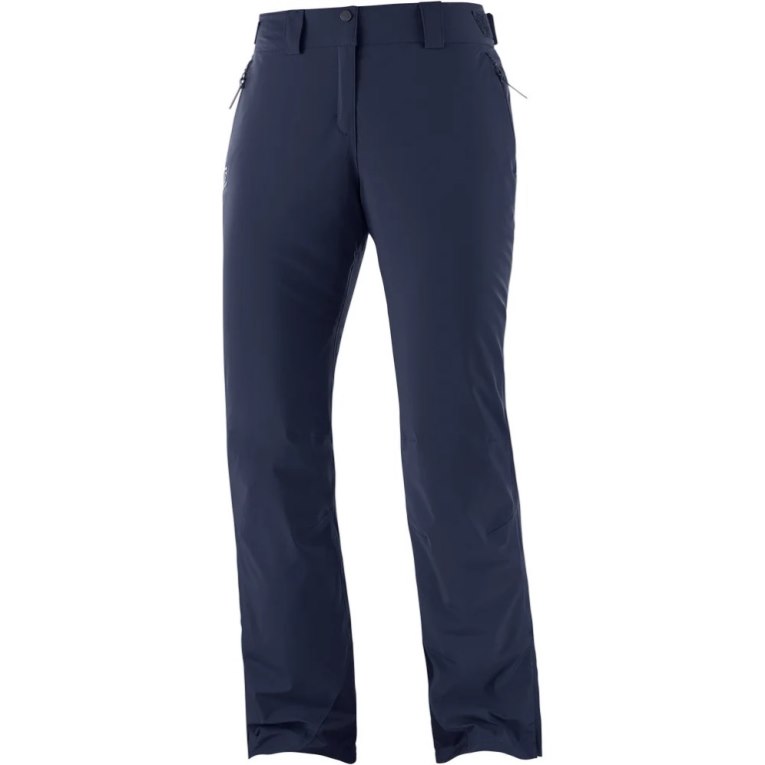 Salomon The Brilliant Women's Ski Pants Navy | 926-JTXUGD