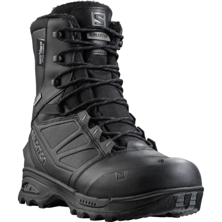 Salomon Toundra Forces CSWP Men's Tactical Boots Black | 178-MREHKS