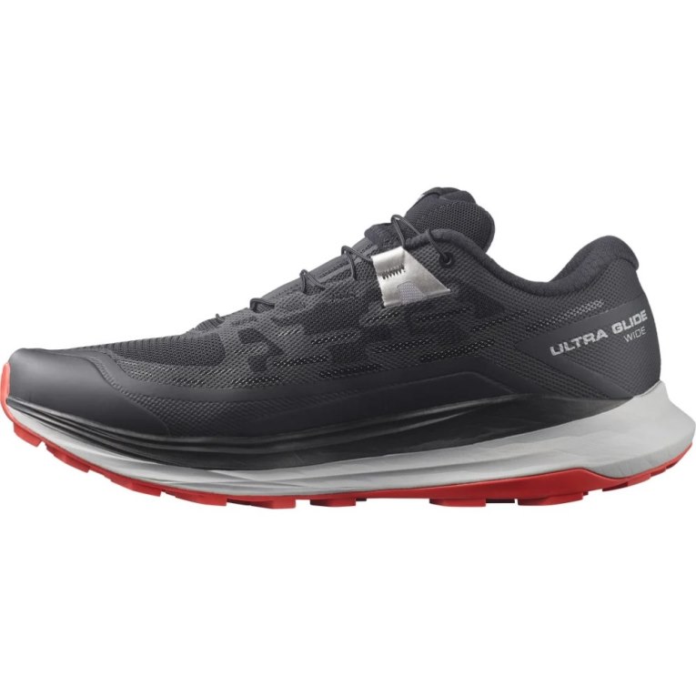 Salomon Ultra Glide Wide Men's Trail Running Shoes Black | 654-BMYTAI