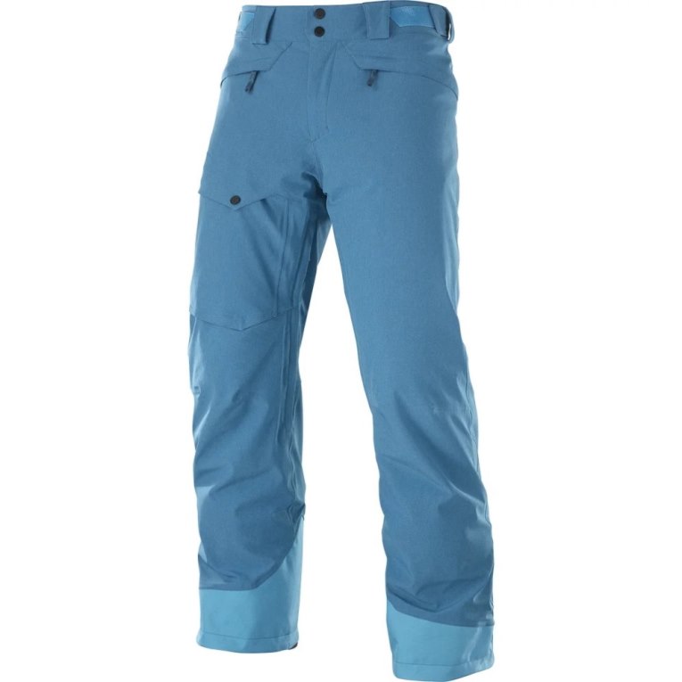 Salomon Untracked Men's Ski Pants Blue | 413-BXHQCY